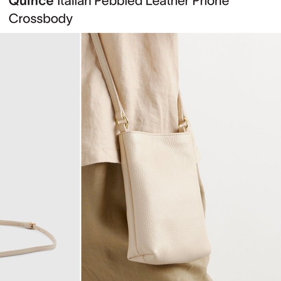 Quince Italian pebbled leather crossbody - Picture 2 of 4